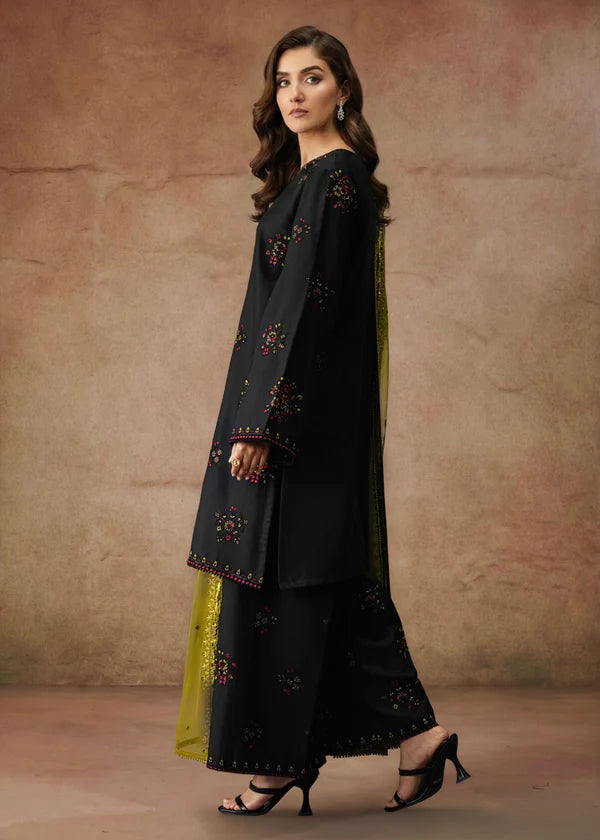 LAIRA-3PC Lawn Embroidered Shirt with Dupatta (Unstitched) - RN-2451
