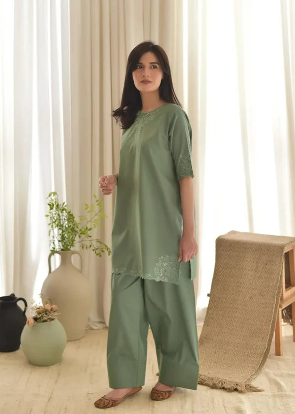 VIRRORA 3PC Lawn Embroidered Shirt with Dupatta (Unstitched) - RN-2450