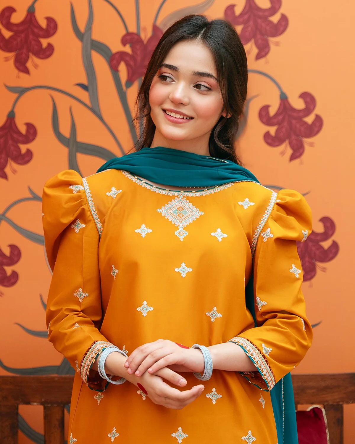 REENA-LAWN 3PC KIDS EMBROIDERY WEAR- RK 3101