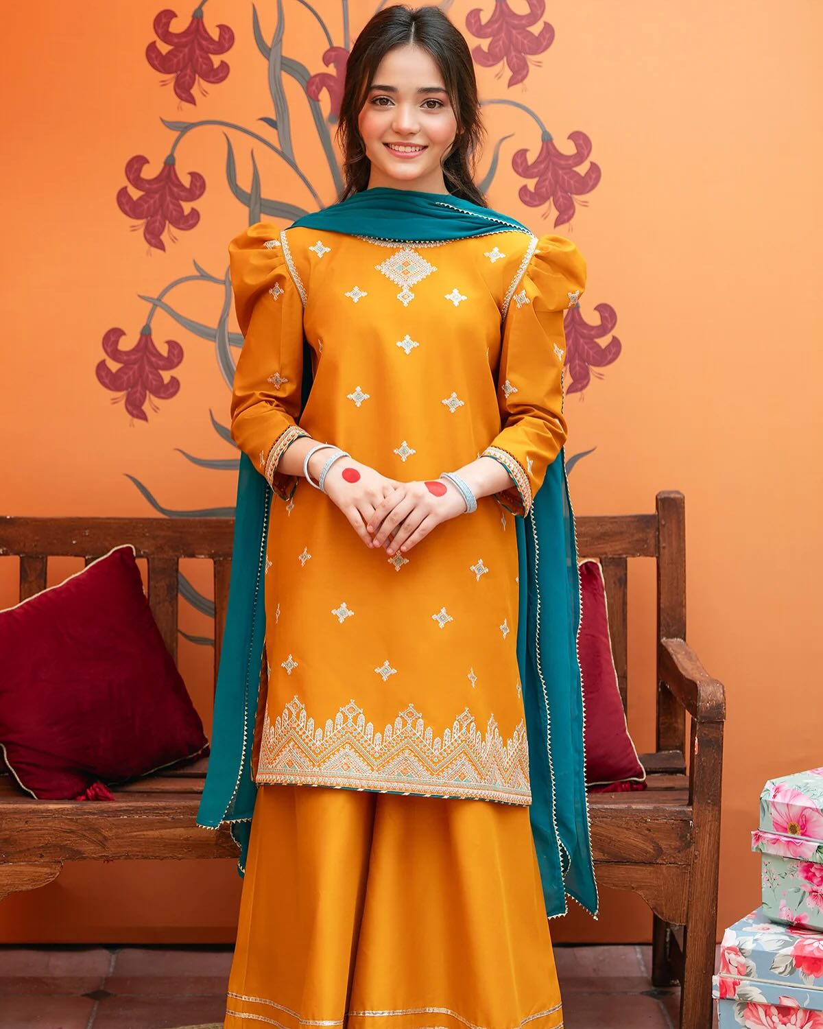 REENA-LAWN 3PC KIDS EMBROIDERY WEAR- RK 3101