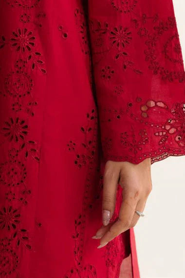 SAPPHIRE- 3PC Lawn Embroidered Shirt with Printed Chiffon Dupatta (Unstitched) - RN-2433