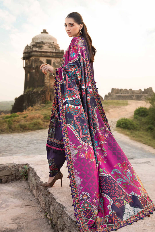 SAPPHIRE- 3PC Lawn Embroidered Shirt with Printed Chiffon Dupatta (Unstitched) - RN-2426