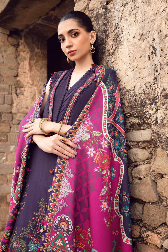 SAPPHIRE- 3PC Lawn Embroidered Shirt with Printed Chiffon Dupatta (Unstitched) - RN-2426