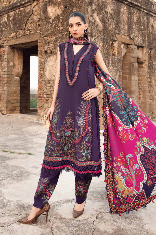 SAPPHIRE- 3PC Lawn Embroidered Shirt with Printed Chiffon Dupatta (Unstitched) - RN-2426