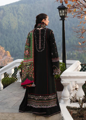 QALAMKAR- 3PC Lawn Embroidered Shirt with Chiffon Dupatta (Unstitched) - RN-2442