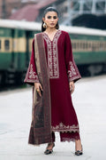 IZNIK- 3PC Lawn Embroidered Shirt with Chiffon Dupatta (Unstitched) - RN-2437