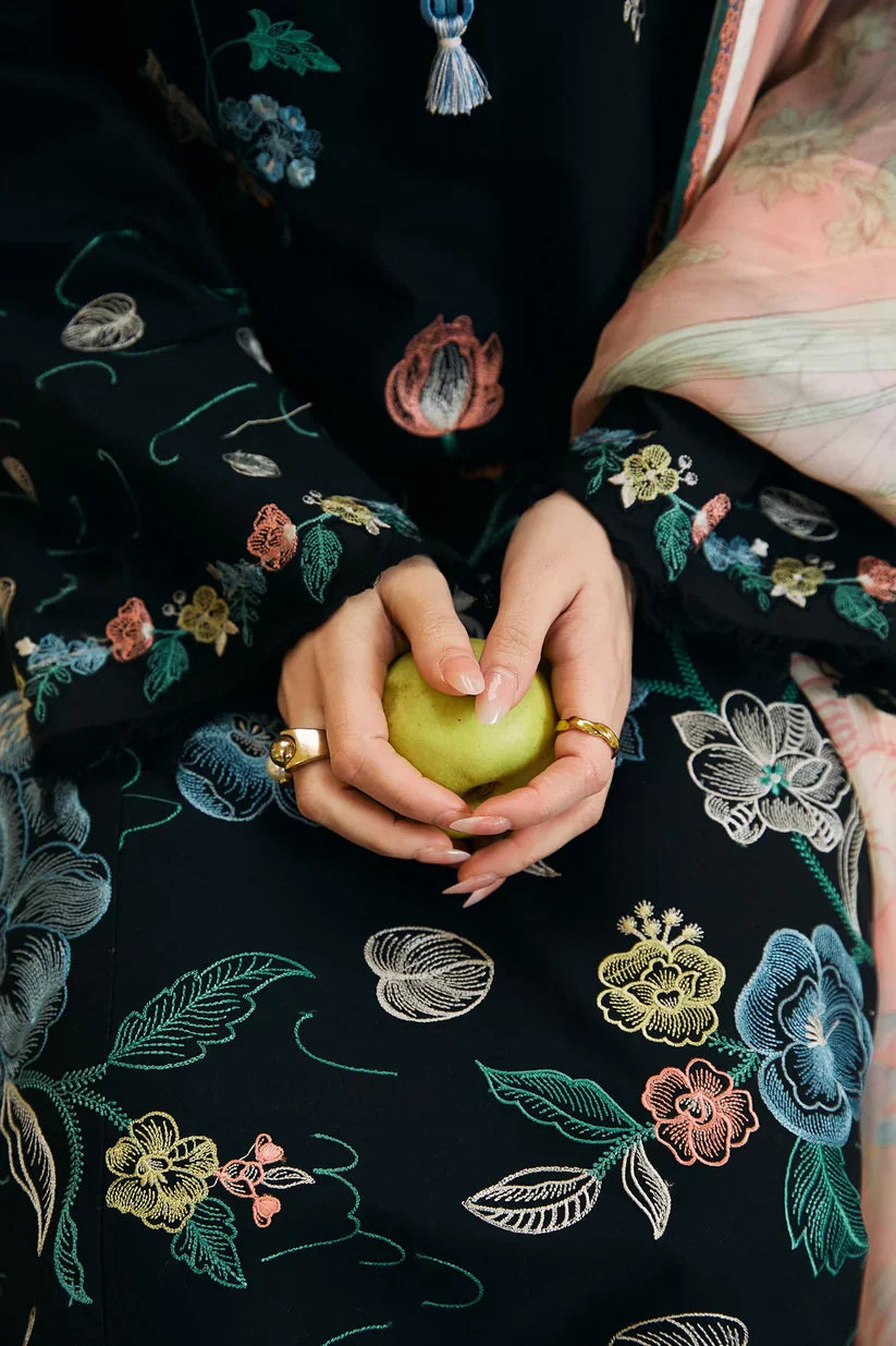 COCO - 3PC Lawn Embroidered Shirt with Printed Chiffon Dupatta (Unstitched) - RN-2424