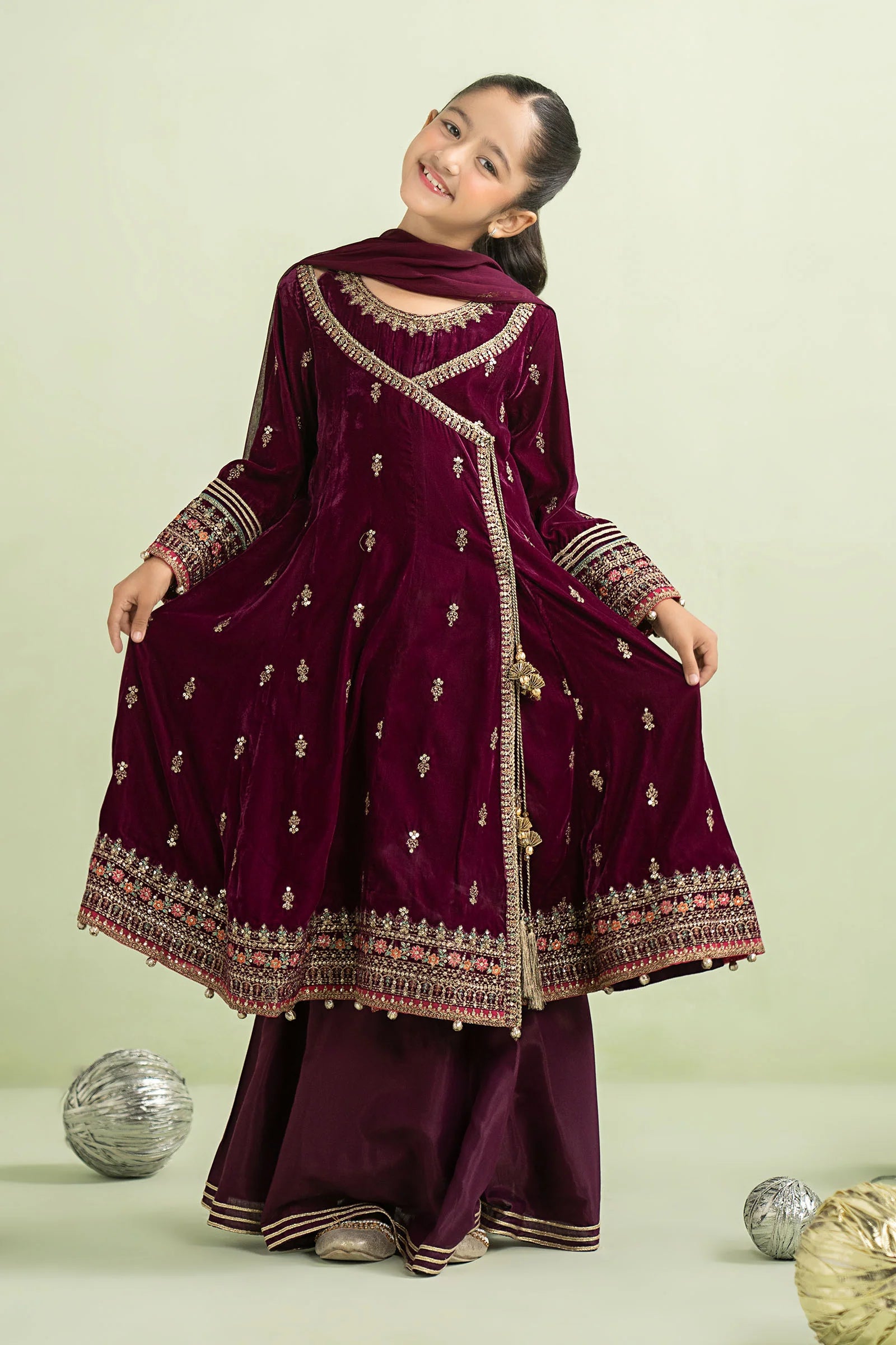 REENA-LAWN 3PC KIDS EMBROIDERY WEAR- RK 3102