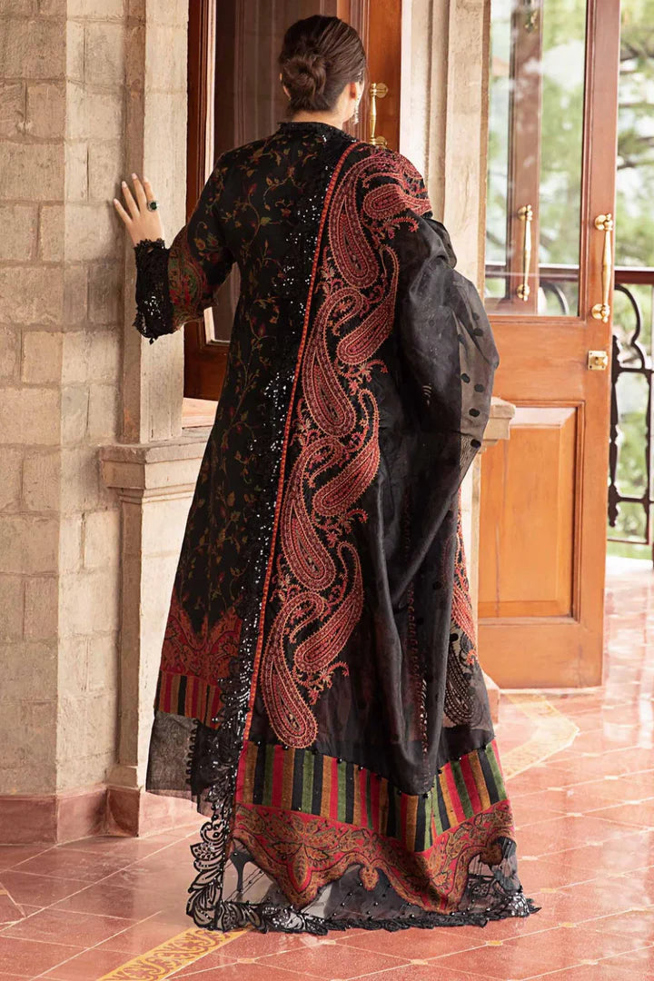 MARIA B -3PC Lawn Embroidered Shirt with Dupatta (Unstitched) - RN-2458