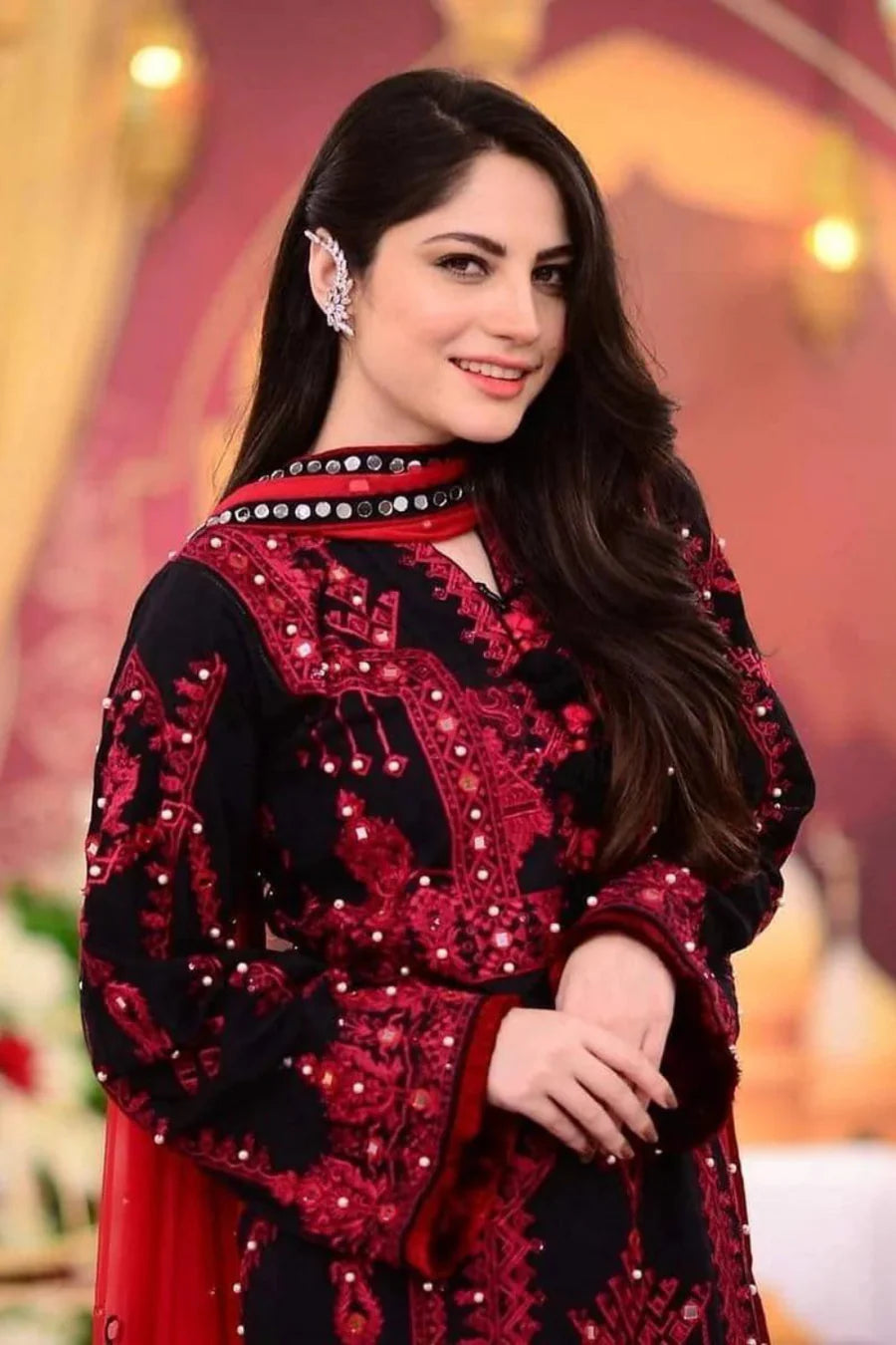 ASIM JOFA- 3PC Lawn Embroidered Shirt with Printed Chiffon Dupatta (Unstitched) - RN-2430