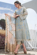 REENA - PARTY WEAR 3PC FULLY EMBROIDERED DRESS - RW3009