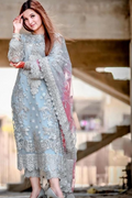 REENA - PARTY WEAR 3PC FULLY EMBROIDERED DRESS - RW3008