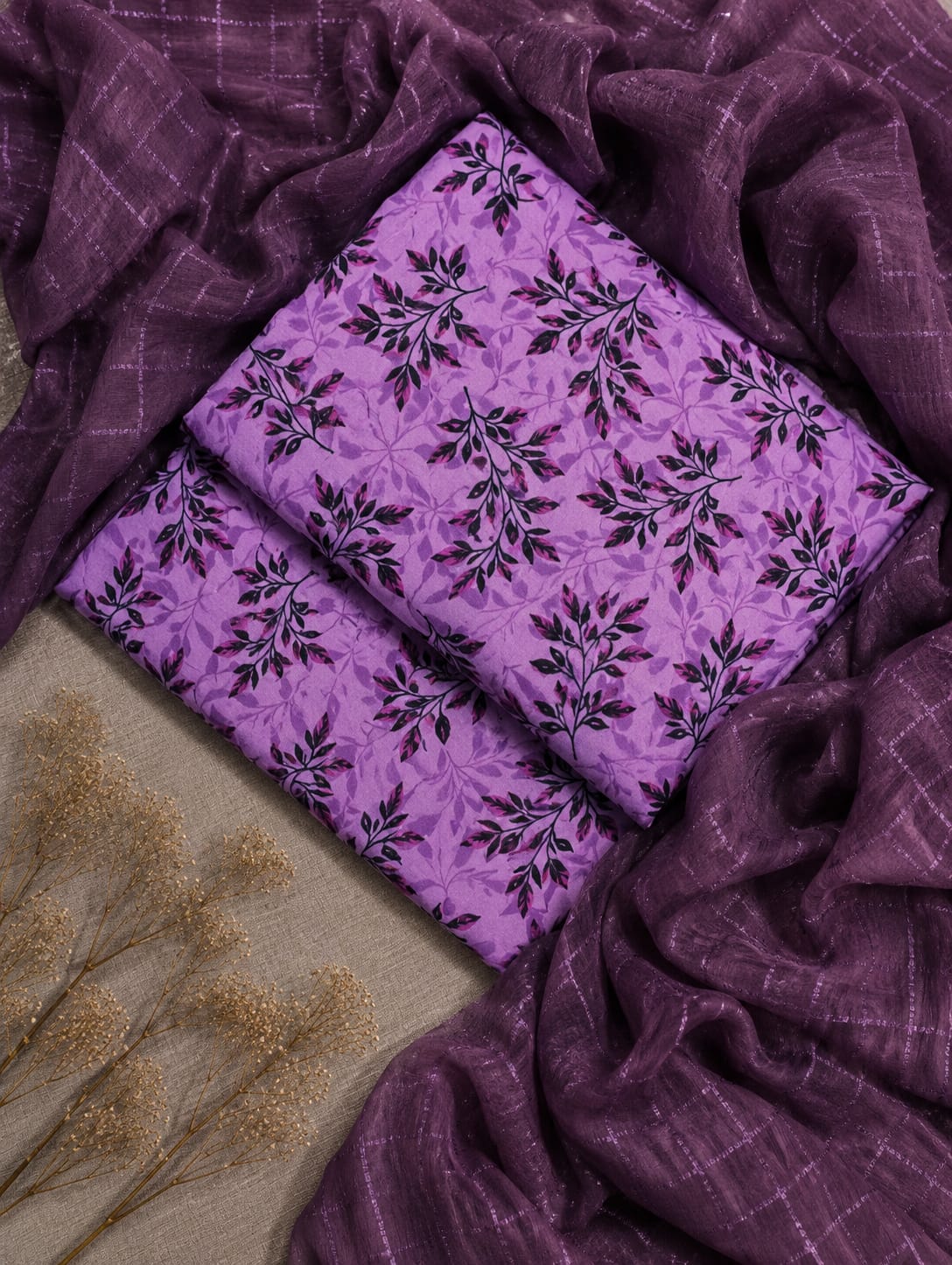PREMIUM 3PC LAWN WITH DOBBY DUPATTA ALLOVER -9801