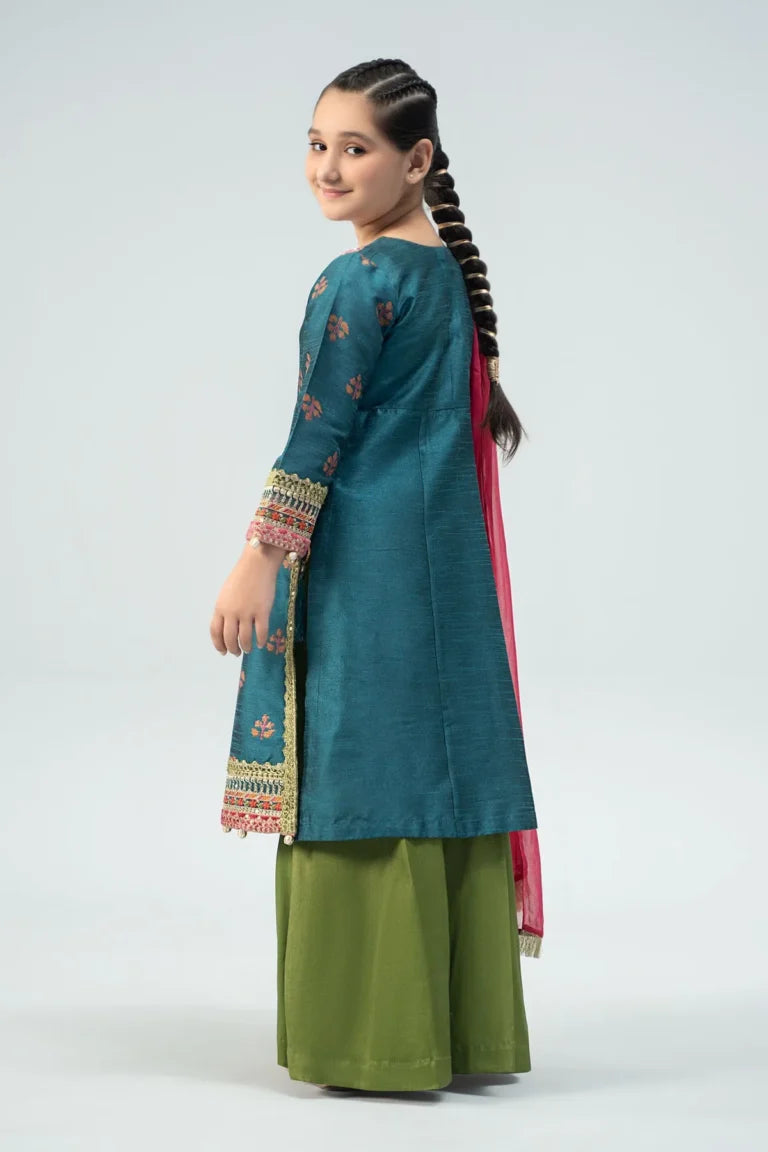 REENA-LAWN 3PC KIDS EMBROIDERY WEAR- RK 3105