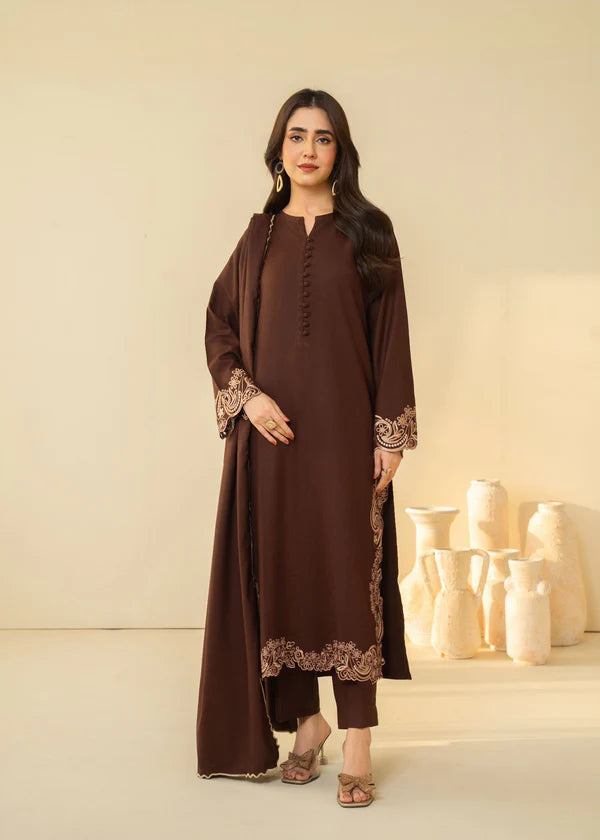LAAM - 3PC Lawn Embroidered Shirt with Dupatta (Unstitched) - RN-2447