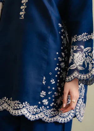 COCO -3PC Unstitched Dhanak Embroidered Shirt with Dhanak Embroidered Dupatta and Trouser -DN1814