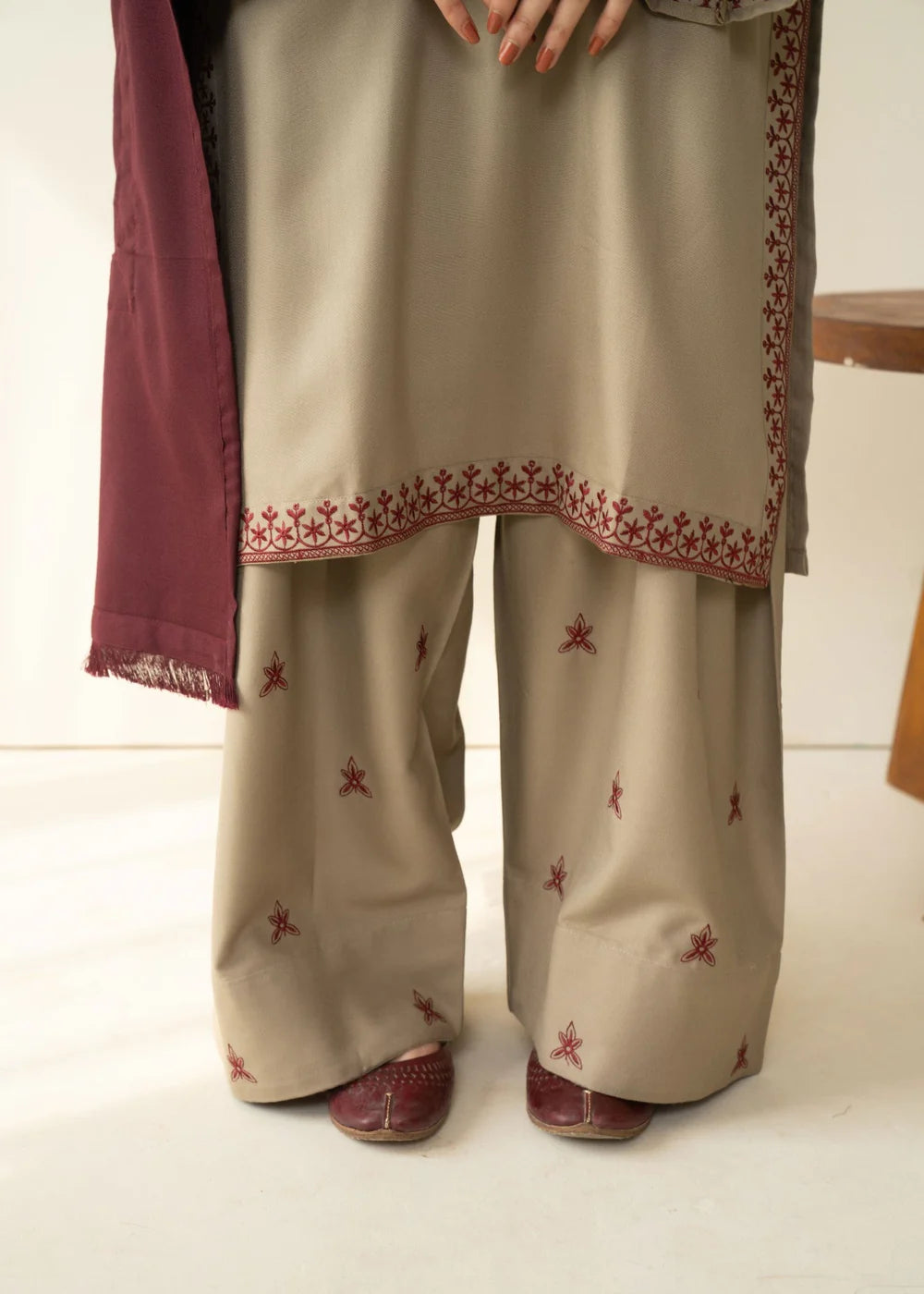 BAROQUE - 3PC Lawn Embroidered Shirt with Dupatta (Unstitched) - RN-2446