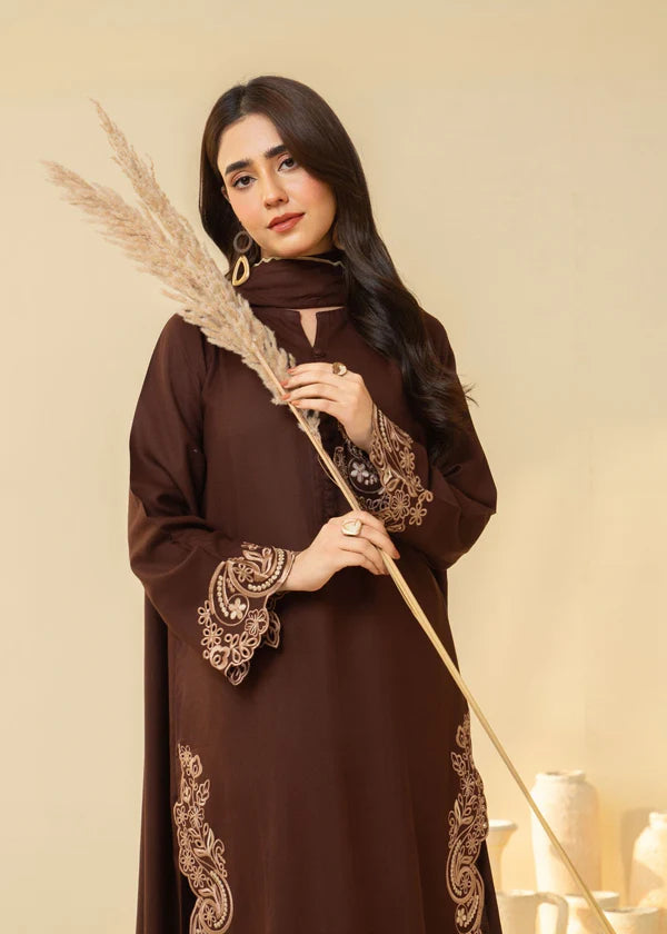 LAAM - 3PC Lawn Embroidered Shirt with Dupatta (Unstitched) - RN-2447