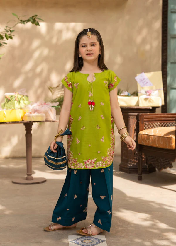 REENA-LAWN 3PC KIDS EMBROIDERY WEAR- RK 3104