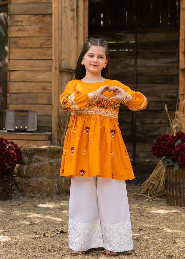 REENA-LAWN 3PC KIDS EMBROIDERY WEAR- RK 3103