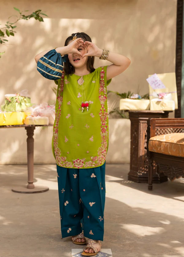 REENA-LAWN 3PC KIDS EMBROIDERY WEAR- RK 3104