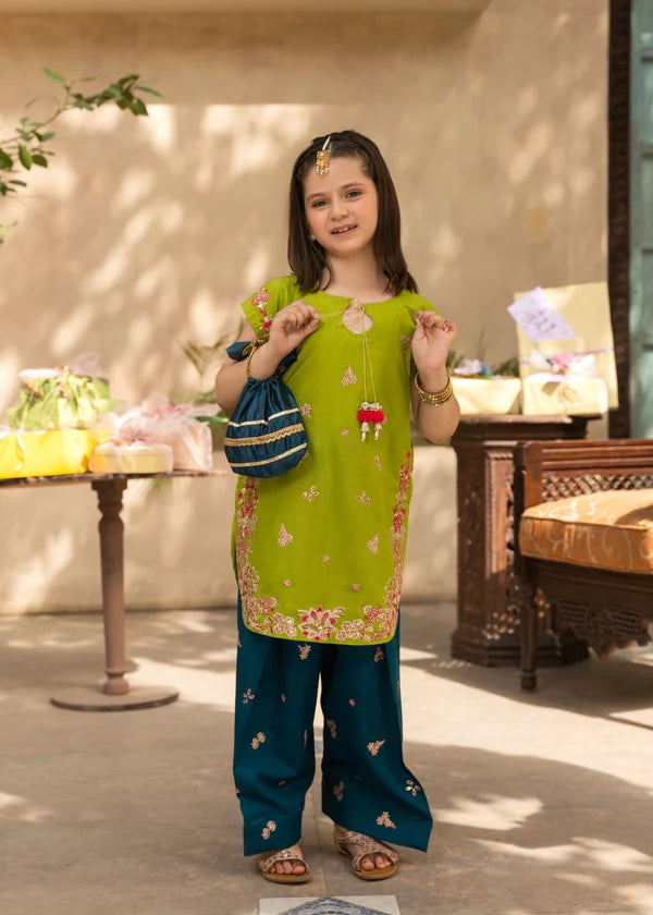 REENA-LAWN 3PC KIDS EMBROIDERY WEAR- RK 3104