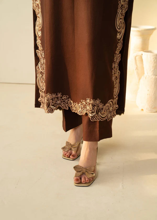 LAAM - 3PC Lawn Embroidered Shirt with Dupatta (Unstitched) - RN-2447