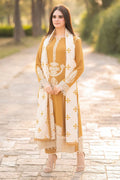 LIBBAS- 3PC Lawn Embroidered Shirt with Printed Chiffon Dupatta (Unstitched) - RN-2431
